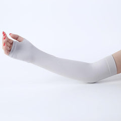 Breathable Summer Fingerless Gloves UV Protection Arm Sleeves