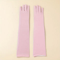 Skinny Long Satin Bridal Gloves Wedding Dress Accessories