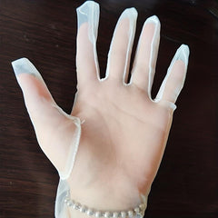 Mesh Thin Gloves Breathable Long Bridal Wedding Gloves For Women