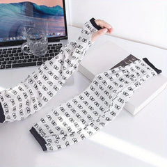 Sunproof Ice Sleeves Elastic Fingerless Gloves Outdoor UV Protection