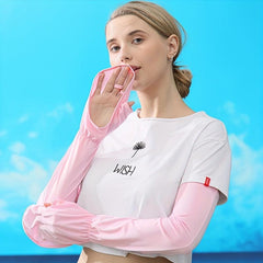 1pair Minimalist Sunscreen Arm Sleeves for Outdoor