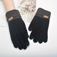 Warm Velvet Full Finger Gloves Touch Screen