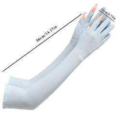 Summer Thin Ice Sleeves Two finger Sunscreen Arm Protection