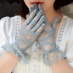 Lace Gloves Women Short Wedding Bridal Gloves