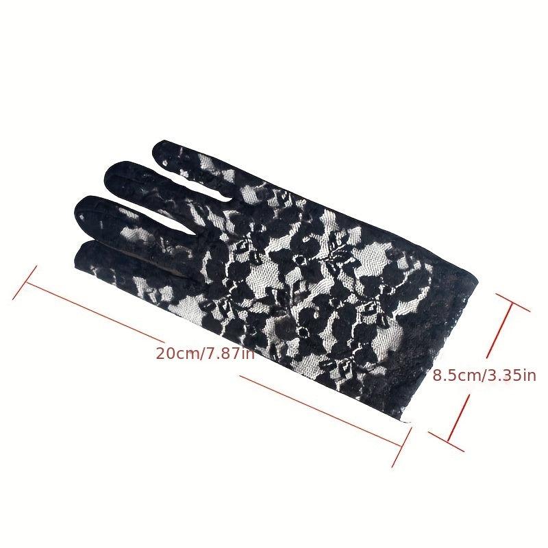 Sexy Lace Short Wedding Bridal Gloves