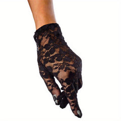 Sexy Lace Short Wedding Bridal Gloves