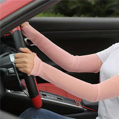 Sparkly Ruffle Sleeve UV Protection Gloves for Women