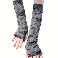 Vintage Gothic Fingerless Gloves Halloween Hip Hop