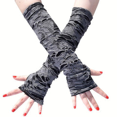 Vintage Gothic Fingerless Gloves Halloween Hip Hop