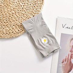 Daisy Print Fingerless Arm Sleeves Sunscreen Gloves