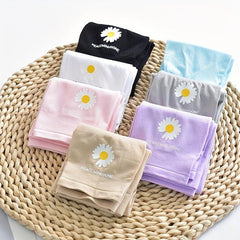 Daisy Print Fingerless Arm Sleeves Sunscreen Gloves