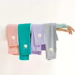 Daisy Print Fingerless Arm Sleeves Sunscreen Gloves
