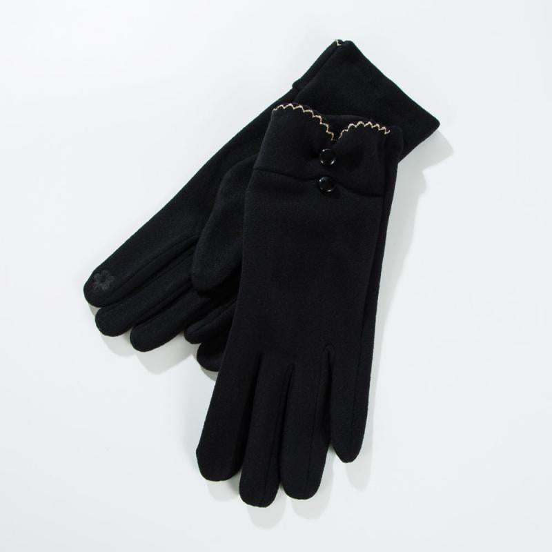 Women's Fleece Warm Touch Screen Gloves Solid Gentle Gloves