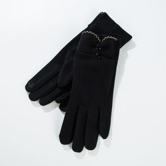 Women's Fleece Warm Touch Screen Gloves Solid Gentle Gloves