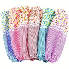 Flowers Pattern Arm Sleeves Antifouling Lace Sleeves Work Oversleeve