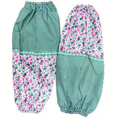 Flowers Pattern Arm Sleeves Antifouling Lace Sleeves Work Oversleeve