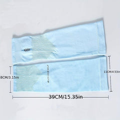 Summer Sunscreen Sleeve Solid Elasticity Cycling Fingerless Fishing Ice Sleeve