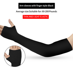 Summer Sunscreen Sleeve Solid Elasticity Cycling Fingerless Fishing Ice Sleeve