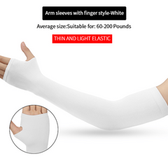 Summer Sunscreen Sleeve Solid Elasticity Cycling Fingerless Fishing Ice Sleeve