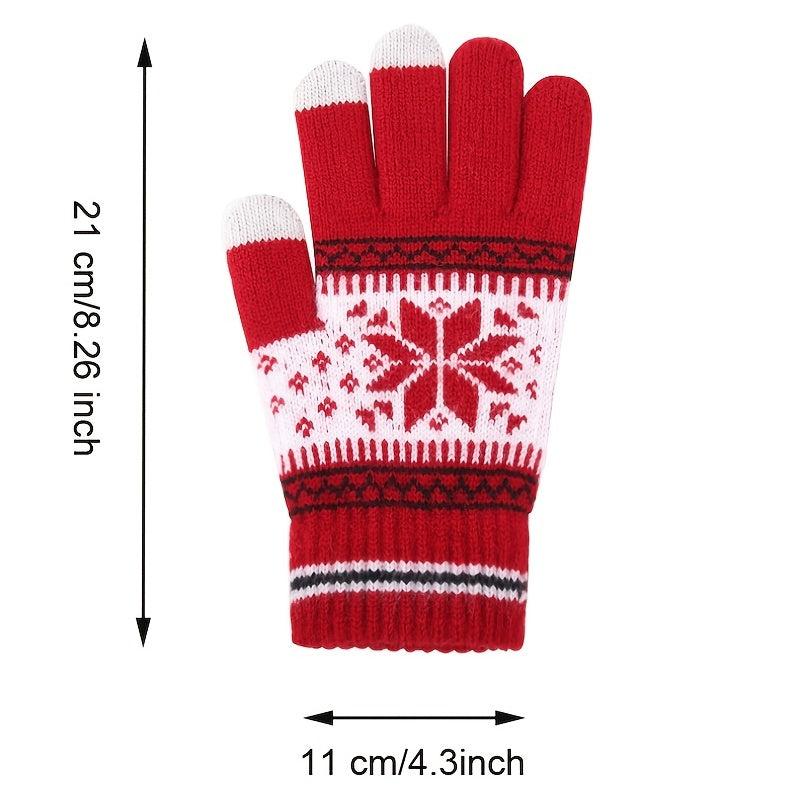 Winter Touch Screen Gloves Women Teens Kids Snow