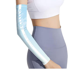 Gradient Sunproof Elastic Gloves Extended Ice Sleeves Outdoor UV Protection