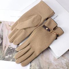 Cold Proof Thermal Wool Gloves Anti Slip Knit Touchscreen Warm Unisex Driving
