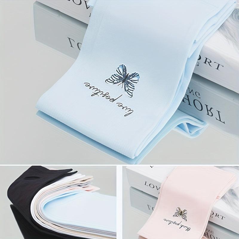 Butterfly Print Sunproof Sleeves Ice Silk UV Thin Breathable