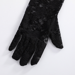 Lace Floral Long Gloves for Women Wedding Evening Prom