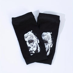 Funny Face Y2K Fingerless Gloves for Women