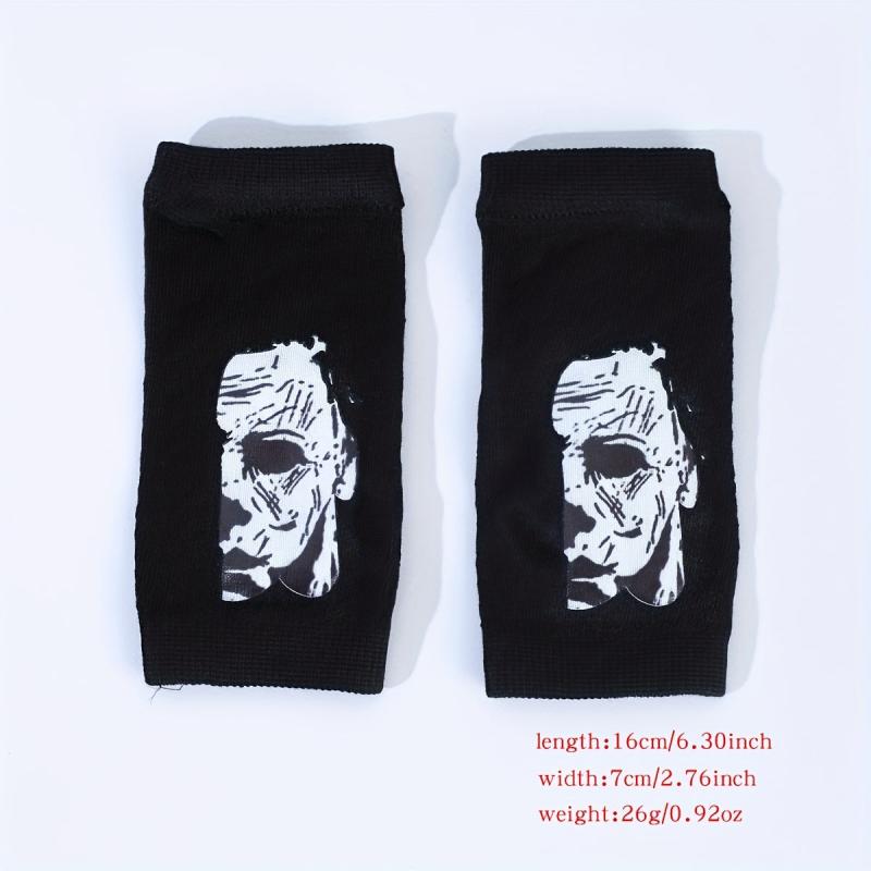 Funny Face Y2K Fingerless Gloves for Women