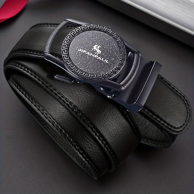 Men's PU Leather Buckle Belt for Outdoor Party Travel