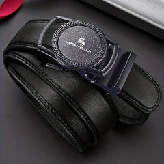 Men's PU Leather Buckle Belt for Outdoor Party Travel
