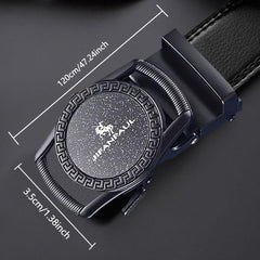 Men's PU Leather Buckle Belt for Outdoor Party Travel