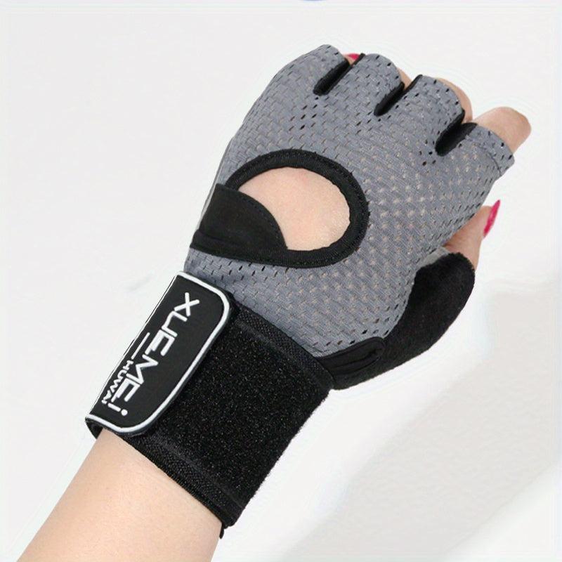 Adjustable Sport Training Gloves - Half Finger Anti Slip Gloves
