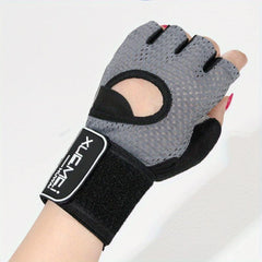 Adjustable Sport Training Gloves - Half Finger Anti Slip Gloves