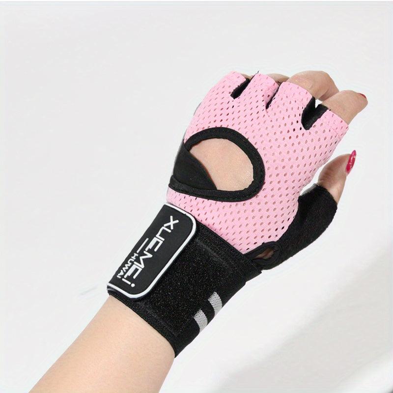 Adjustable Sport Training Gloves - Half Finger Anti Slip Gloves