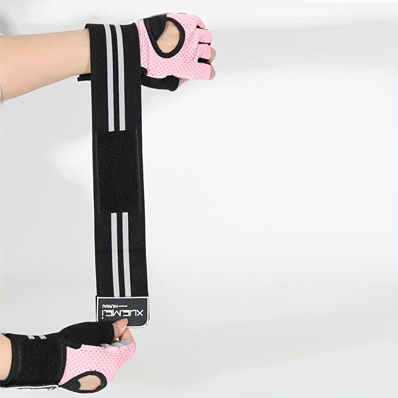 Adjustable Sport Training Gloves - Half Finger Anti Slip Gloves
