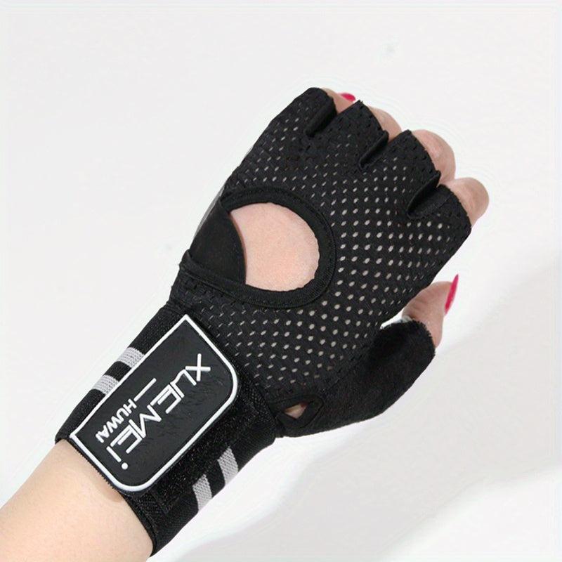 Adjustable Sport Training Gloves - Half Finger Anti Slip Gloves