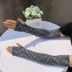 Quick Dry Ice Sleeves Long Gloves Sunscreen UV Protection for Women