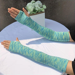 Quick Dry Ice Sleeves Long Gloves Sunscreen UV Protection for Women