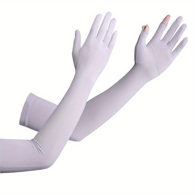 Mesh Breathable Long Gloves Sunscreen Cycling Sports Accessories