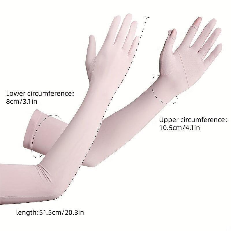 Mesh Breathable Long Gloves Sunscreen Cycling Sports Accessories