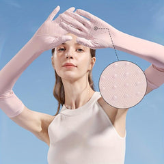 Mesh Breathable Long Gloves Sunscreen Cycling Sports Accessories