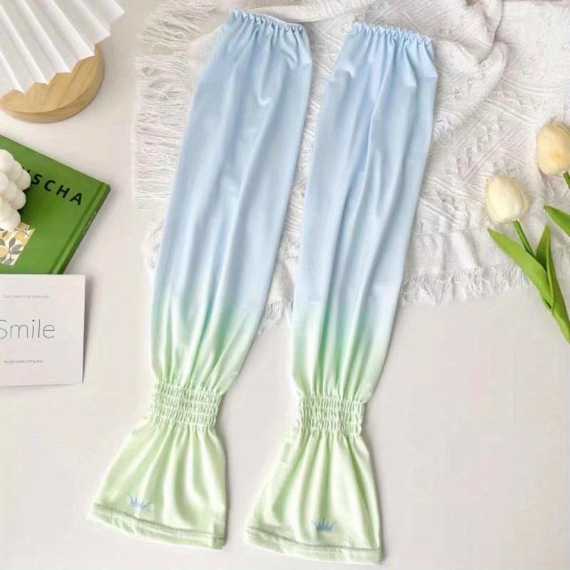 Women's Solid Loose Sleeves Sunproof Long Gloves UV Protection