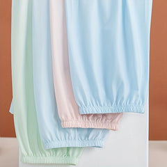 Women's Solid Loose Sleeves Sunproof Long Gloves UV Protection