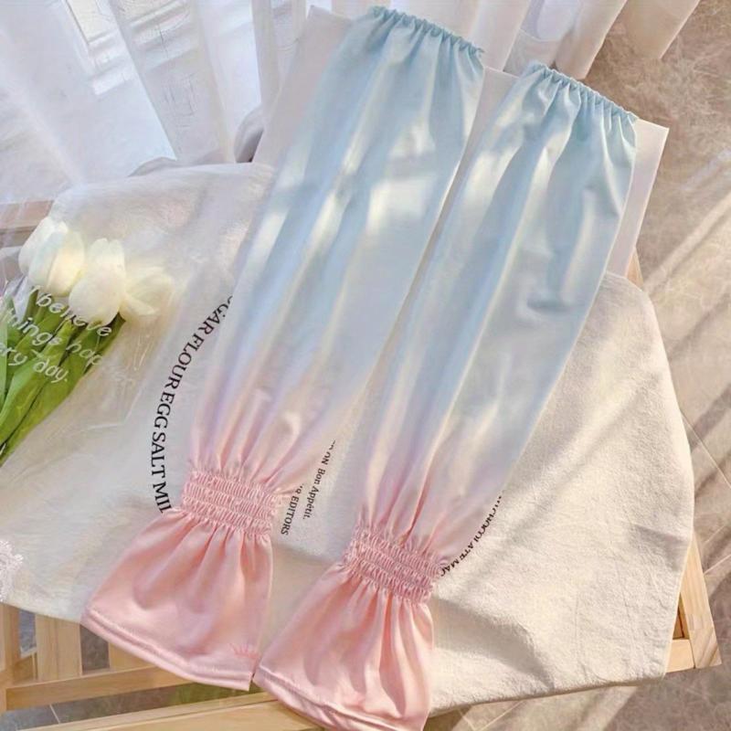 Women's Solid Loose Sleeves Sunproof Long Gloves UV Protection