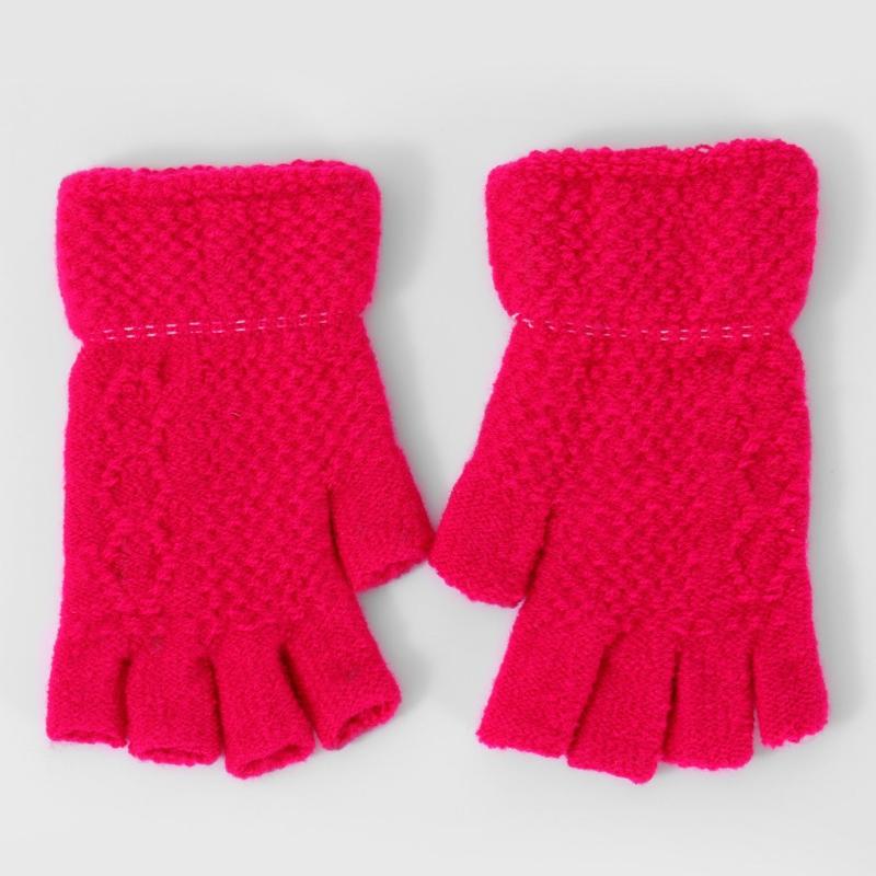 Women's Winter Knitted Wool Split Finger Touch Screen Gloves