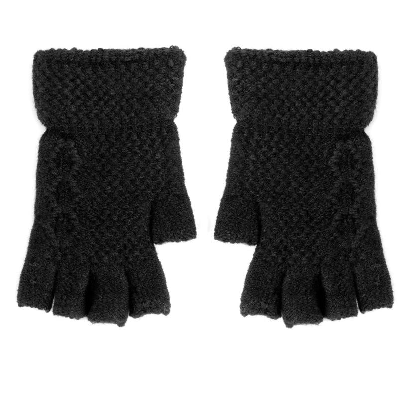 Women's Winter Knitted Wool Split Finger Touch Screen Gloves