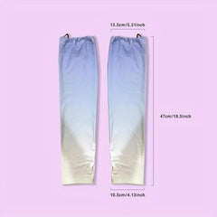 Gradient Sunscreen Sleeves Loose UV Protection Long Arm Ice Sleeves