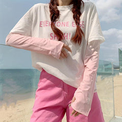 Gradient Sunscreen Sleeves Loose UV Protection Long Arm Ice Sleeves